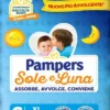 Pampers Sole Luna Pannolini Taglia 6 XL (15-30 kg) 13 Pezzi