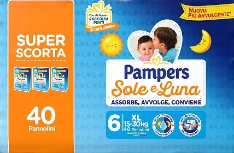Pampers Sole Luna Trio xl 40 Pezzi