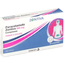 Paracetamolo Zentiva 20 Compresse 500mg