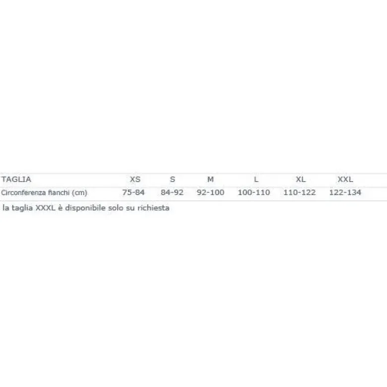 Pavis Wellness 372 Guaina Per Liposuzione Lunga Con Allacciatura Nero Taglia XL