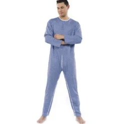 Pavis Wellness 992 Pigiama Sanitario per Degenti Uomo colore azzurro taglia L