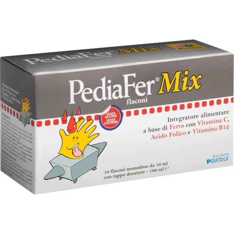 Pediatrica PediaFer Mix Flaconi integratore di ferro 10 flaconi monodose