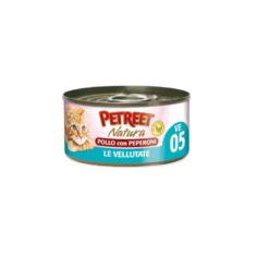 Petreet Natura Le Vellutate Pollo con Peperoni alimento umido per gatti adulti 70g