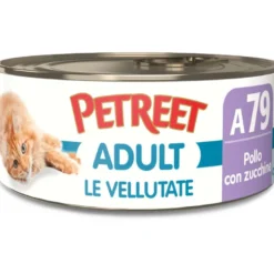 Petreet Vellutate Pollo Con Zucchine Cibo Umido Gatto Adulto Barattolo 70g