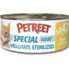 Petreet Vellutate Tonno Con Mais Cibo Umido Gatto Sterilizzato Barattolo 70g