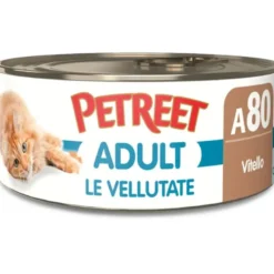 Petreet Vellutate Vitello Cibo Umido Gatto Adulto Barattolo 70g