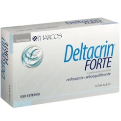 Pharcos Deltacrin Forte coadiuvante cosmetico rinforzante e seboequilibrante 10 fiale