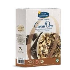 Piaceri Mediterranei Cereal Oro Fiocchi di Riso e cioccolato Senza Glutine 250g