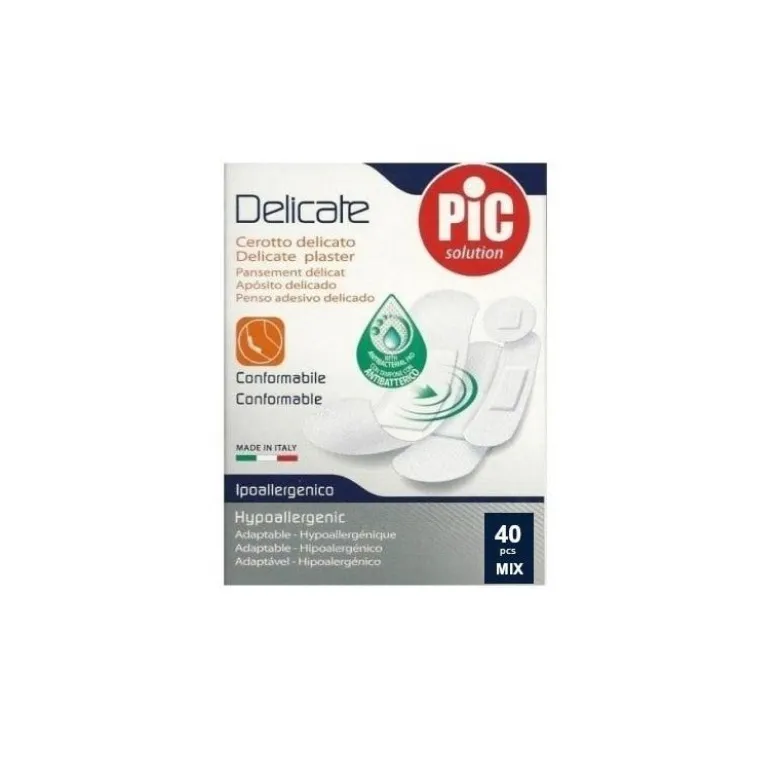 Pic Cerotto Delicate Mix Con Antibatterico 40 Cerotti