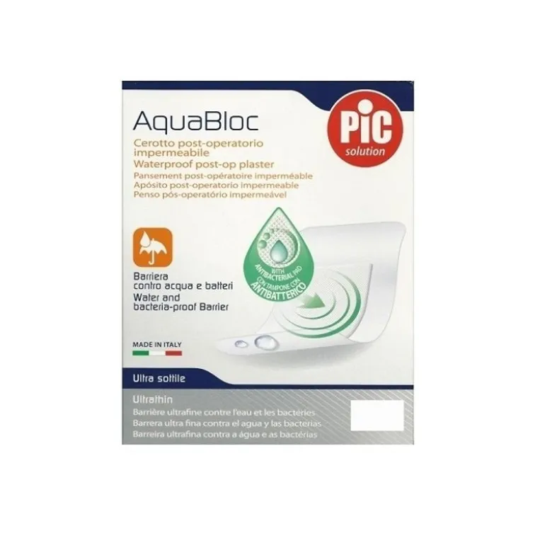 Pic Solution AcquaBloc Cerotto Post-Operatorio Impermeabile 5 pezzi 10x6cm