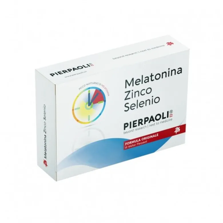 Pierpaoli Melatonina Zinco e Selenio Formula Originale per il benessere del sonno 30 compresse
