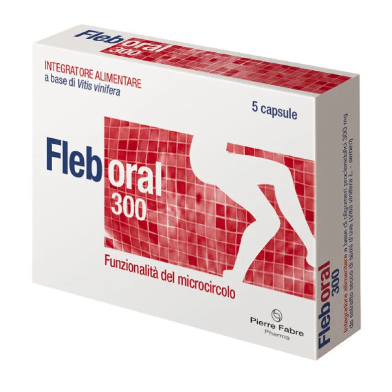 Pierre Fabre Fleboral 300 utile al microcircolo 5 capsule
