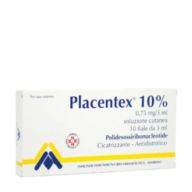 Placentex 0,75mg Soluzione Cutanea 10 fiale