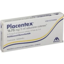 Placentex 0,75mg Soluzione Cutanea 10 fiale