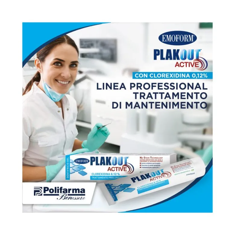 Plakout Dentifricio Gel Clorexidina 0,12% 75 ml