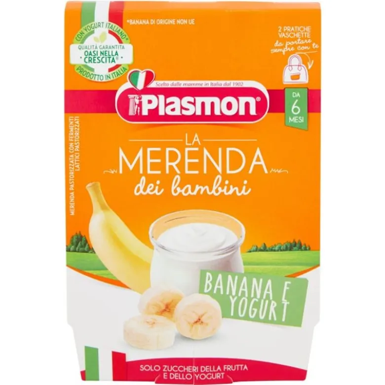 Plasmon La Merenda Dei Bambini Banana Yogurt 2x120g