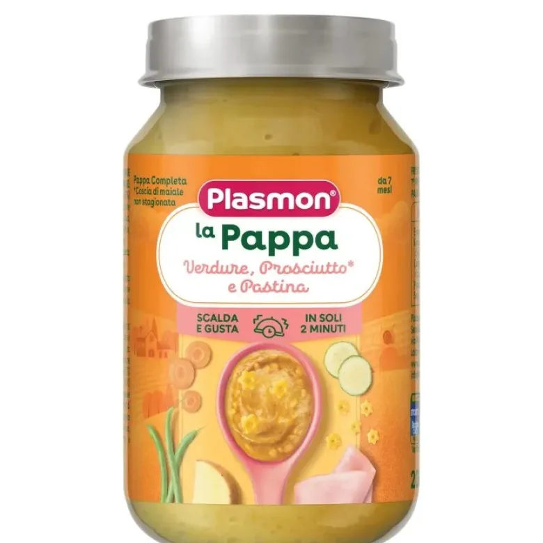 Plasmon La Pappa Verdure Con Prosciutto E Pastina 200g 7 Mesi+