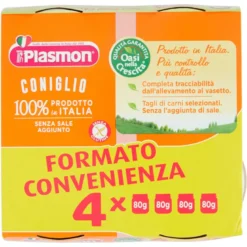 Plasmon Omogeneizzato Coniglio 4x80g