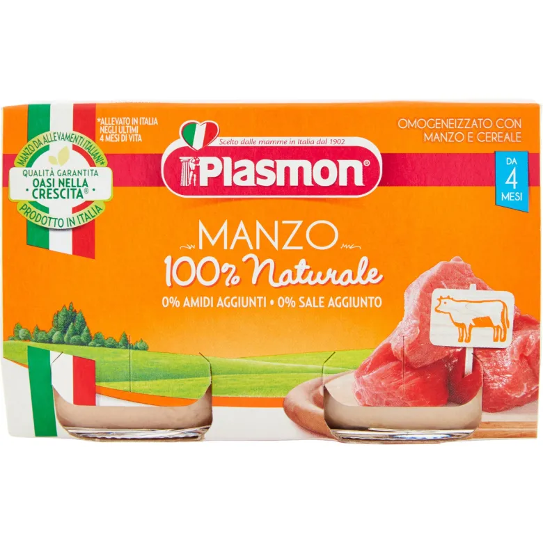 Plasmon omogeneizzato manzo 2x120g