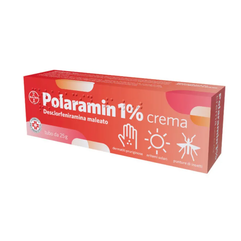 Polaramin 1% Crema sollievo prurito eritemi dermatiti 25g