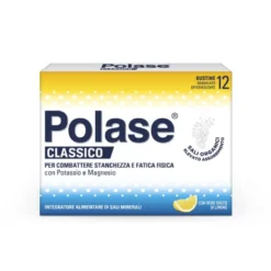 Polase Classico Magnesio E Potassio Integratore Alimentare Sali Minerali Gusto Limone 12 Bustine