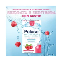 Polase Hydration Integratore Alimentare Magnesio E Potassio Sali Minerali Vitamina C Lampone 12 Stic