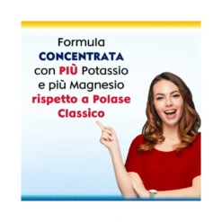 Polase Plus Più Magnesio/Potassio Integratore Alimentare Sali Minerali Arancia Mandarino 24 Bustine