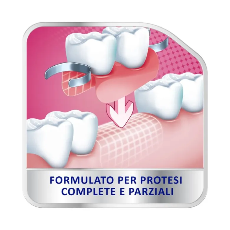 Polident Fissativo Lunga Tenuta Menta 40g Adesivo Protesi