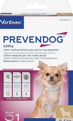 Prevendog Collare Medicato 15,9g (35cm) Cani Taglia Molto Piccola Fino A 5kg