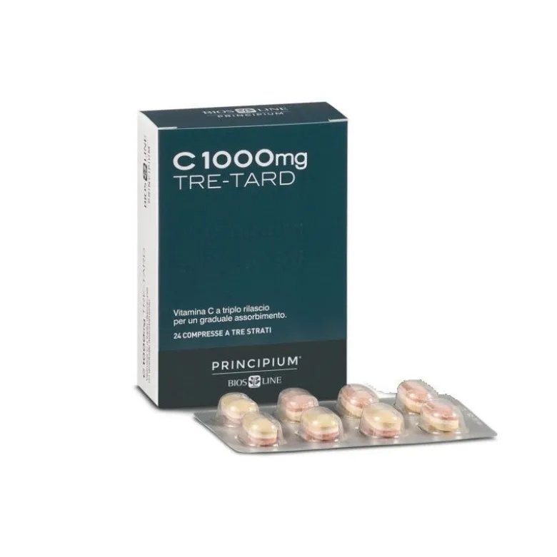 Principium C 1000mg TRE-TARD vitamina C 24 compresse