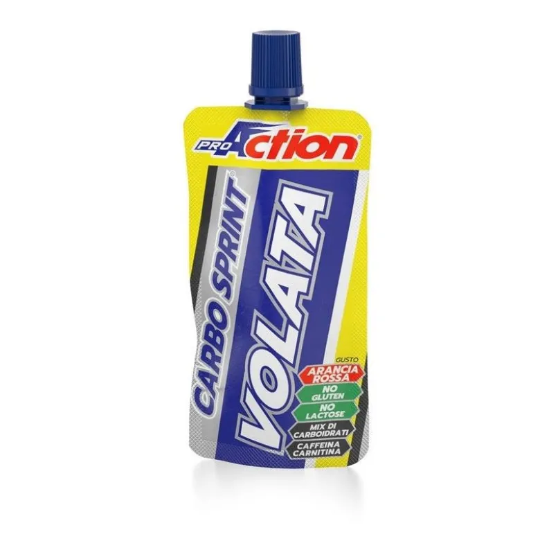 Proaction Carbo Sprint Volata Arancia Rossa integratore a base di carboidrati e zuccheri 50ml