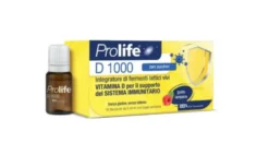 Prolife D 1000 Integratore di fermenti lattici vivi gusto lampone 10 flaconi da 8ml