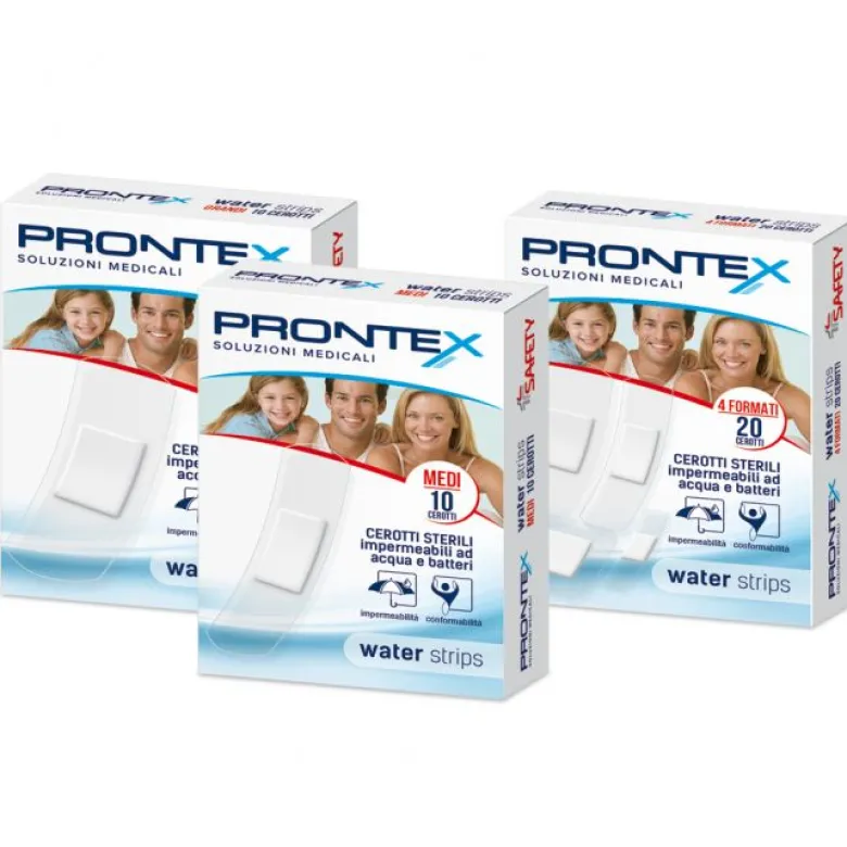 Prontex Water strips 10 cerotti grandi trasparenti