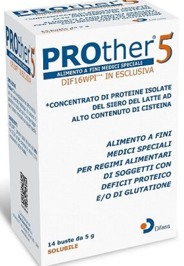 Prother 5 concentrato di proteine isolate dal siero di latte 14 buste da 5g