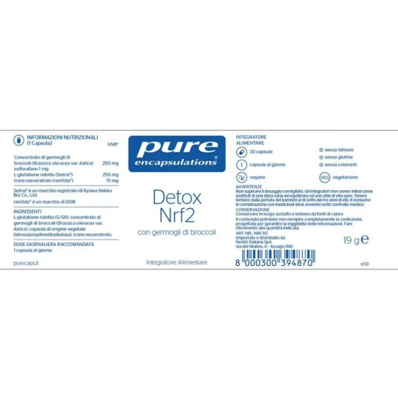 Pure Encapsulations Detox NRF2 30 Capsule
