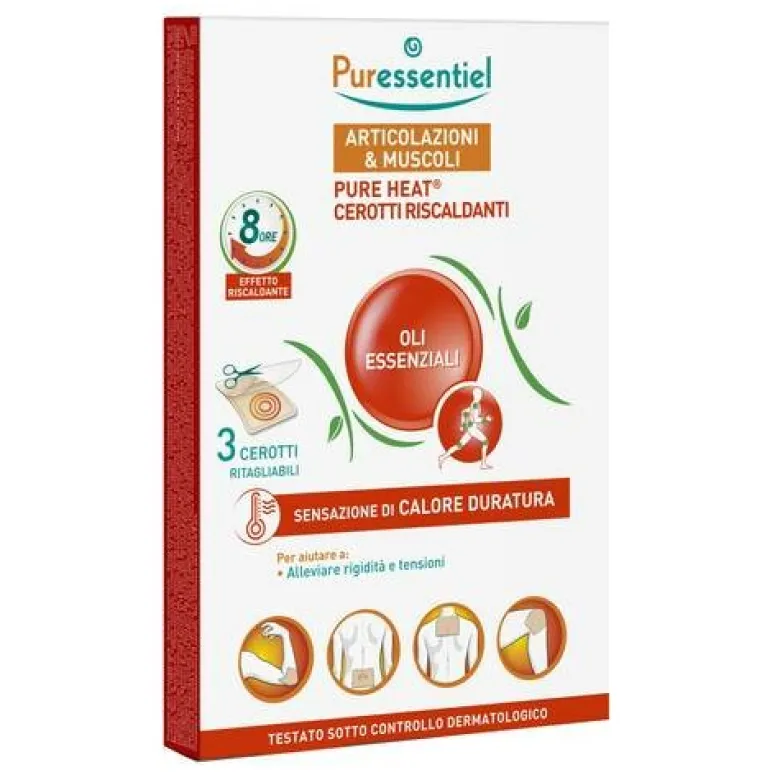Puressentiel Cerotti Riscaldanti Pureheat Articolazioni/Muscoli 3 Pezzi
