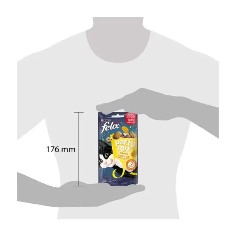 Purina Felix Party Mix Cheezy Ai Formaggi Snack Gatti Adulti Busta 60g