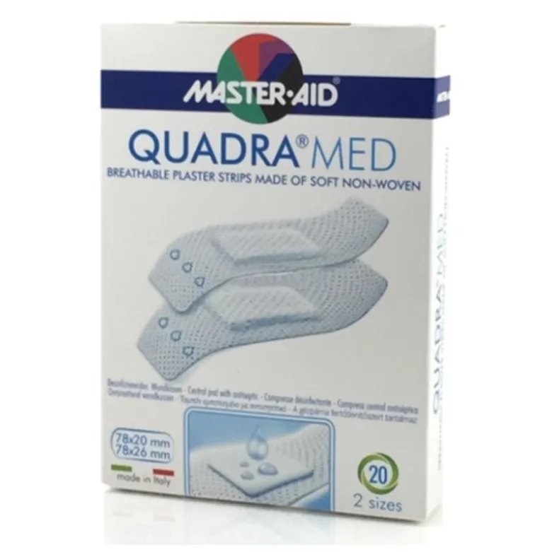 QuadraMed cerotti dermoattivi ipoallergenici 20 strip 2 formati