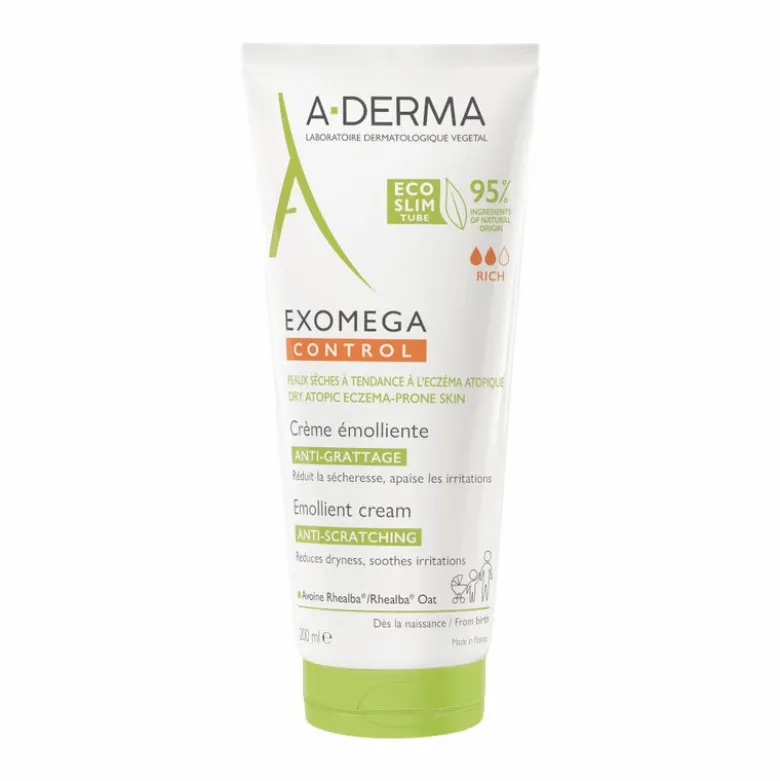 Questa Crema emolliente “anti-grattage”, lenisce la sensazione di prurito*, attenua gli arrossamenti della pelle secca a tendenza atopica e riduce la secchezza cutanea, riequilibrando il microbioma pelle.