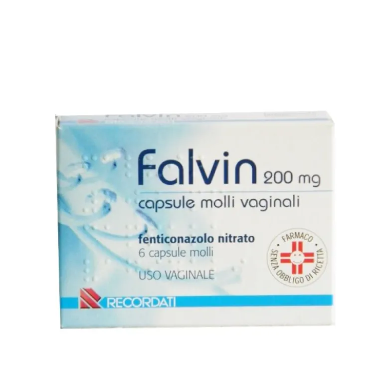 Recordati Falvin 200mg 6 capsule molli vaginali
