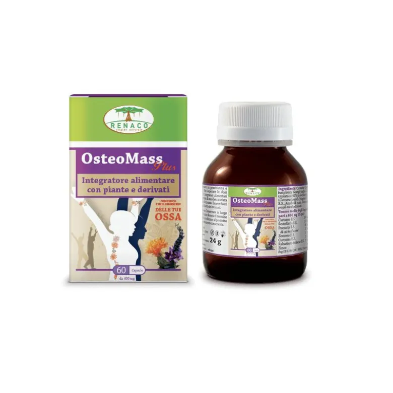 Renaco Osteomass Plus per le ossa 60 capsule