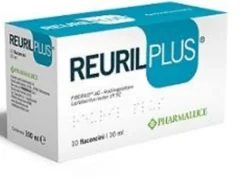 Reuril Plus Integratore Fermenti Lattici e Fibre 10 Flaconcini