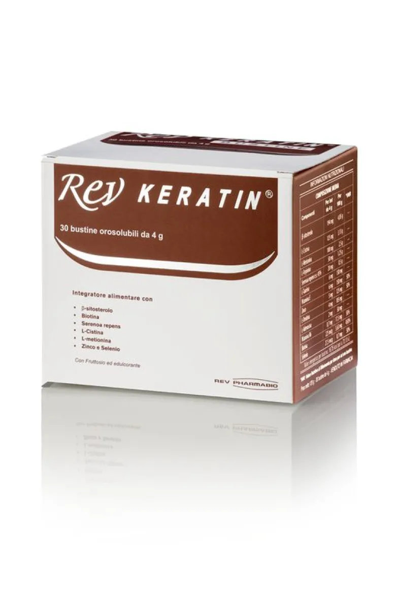 Rev Pharmabio Keratin Integratore alimentare Capelli e Unghie 30 Busitne