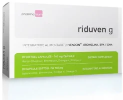 Riduven G integratore alimentare utile per il drenaggio e per il microcircolo 20 capsule