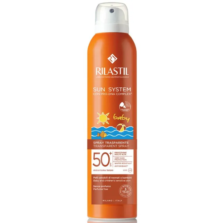Rilastil Sun System Baby Spray Trasparente Solare SPF 50+ Corpo Per Bambini 200ml
