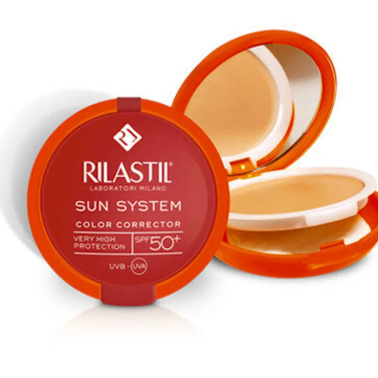 Rilastil Sun System Crema Compatta Uniformante SPF50+ colore 02 Dore