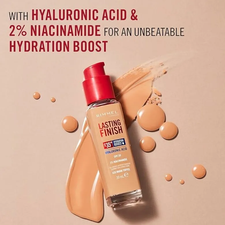 Rimmel Fondotinta Lasting Finish 35h Con Acido Ialuronico 160 Vanilla 30ml