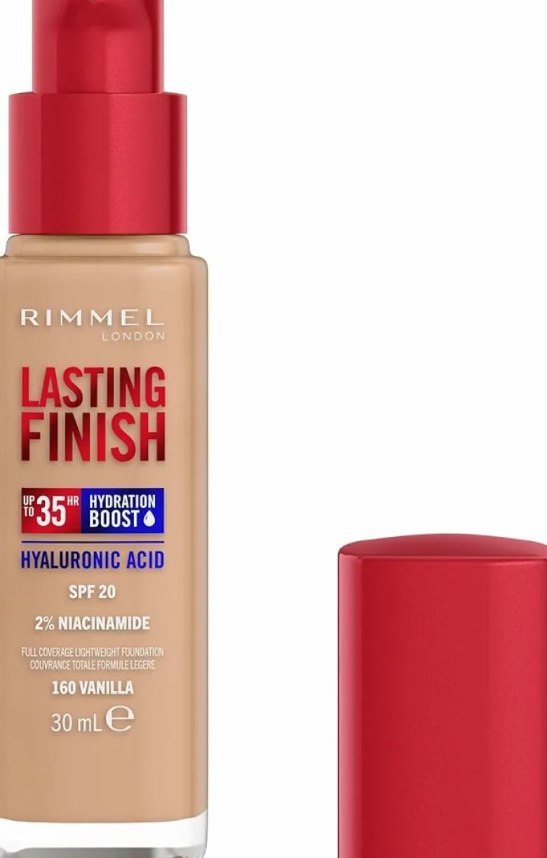 Rimmel Fondotinta Lasting Finish 35h Con Acido Ialuronico 160 Vanilla 30ml