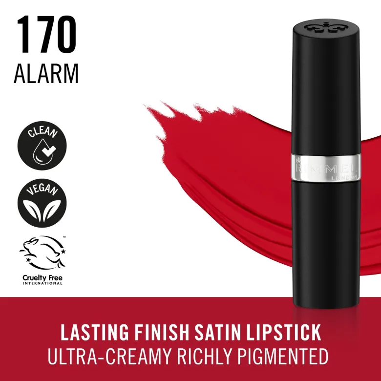 Rimmel Lasting Finish 170 Alarm Rossetto Satinato 4g