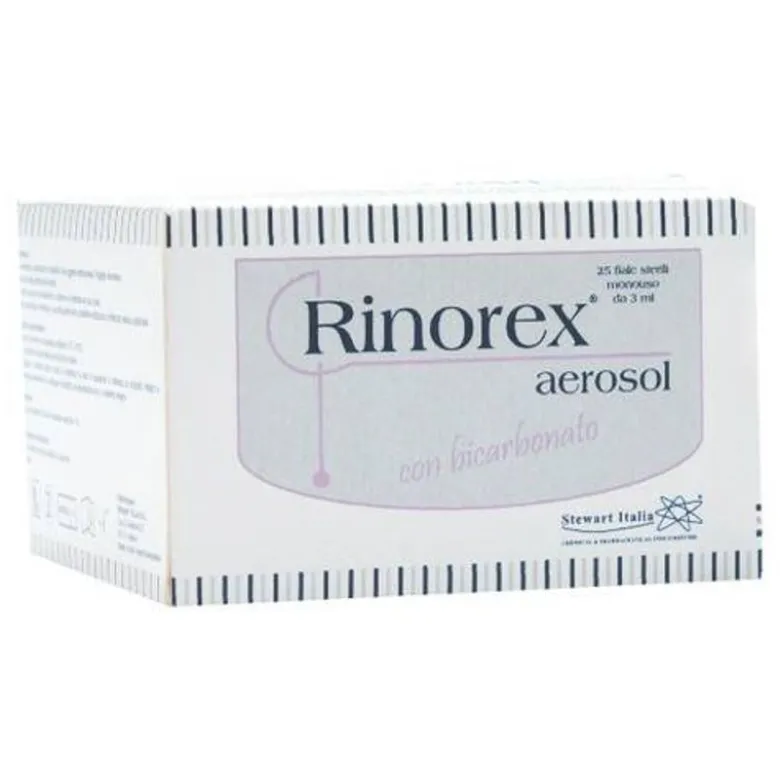 Rinorex Aerosol Bicarbonato 25x3ml Sollievo Nasale Rapido